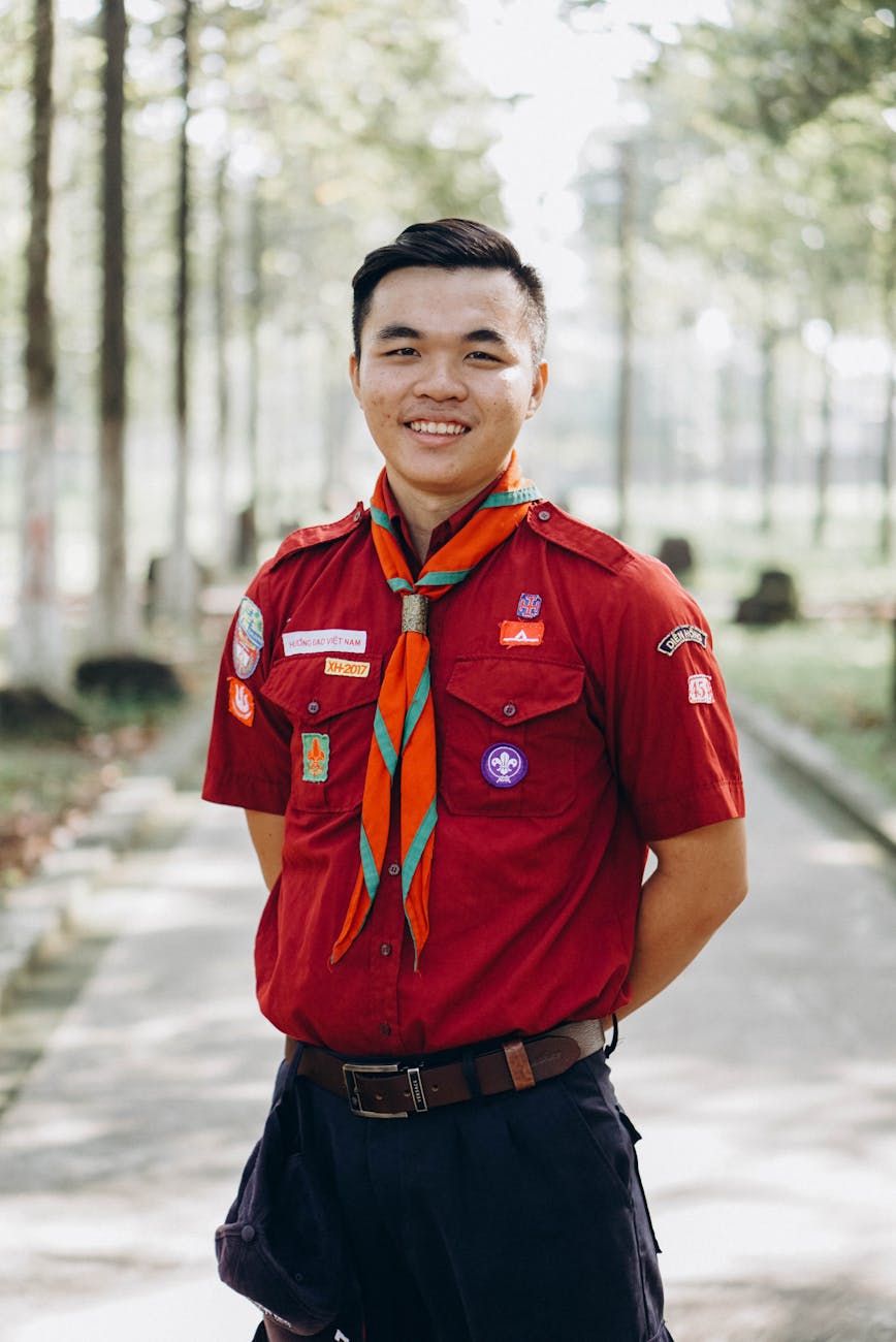 Pfadfinder in Uniform